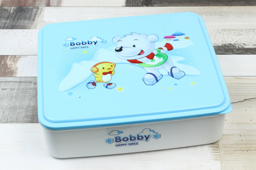Ланч-бокс "Bobby" 800 мл, 3 відділення, блакитний