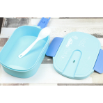 Ланч-бокс з машинкой 800 мл, блакитний