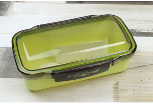 Ланч-бокс з прозорою кришкой 500 мл, салатовий