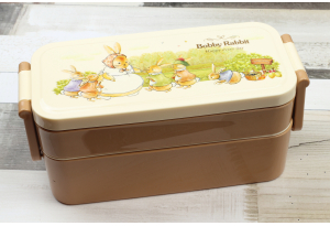 Ланч-бокс "Debi Rabbit" 480 мл, 3 рівні контейнерів, коричневий
