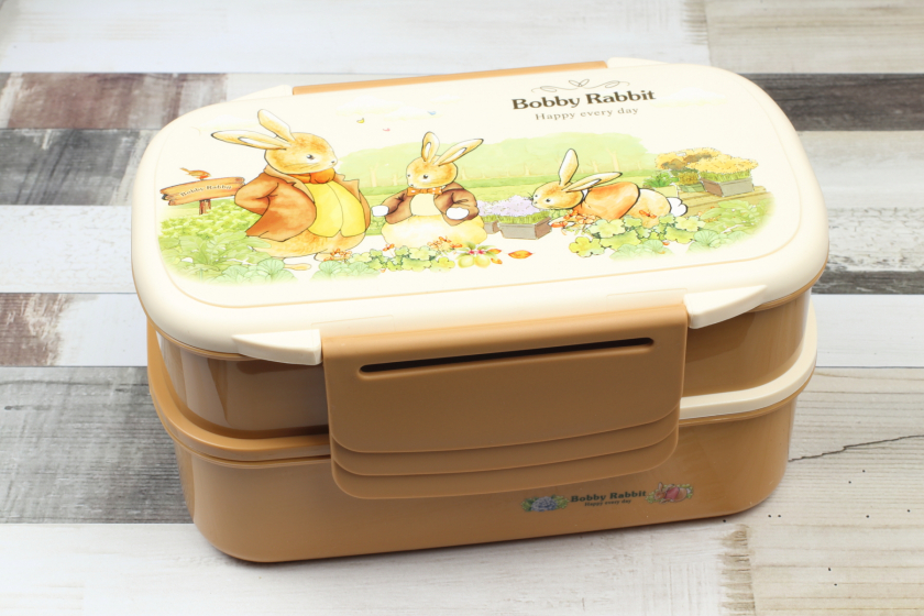 Ланч-бокс "Debi Rabbit" 850 мл, 4 відділення, коричневий
