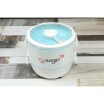 Ланч-бокс "Love you" 1200 мл, 4 відділення, біло-блакитний