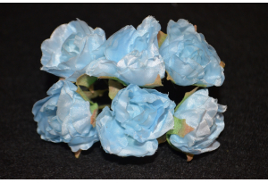 Цветы Пионы, 2-3 см, голубые, в пучке 6 цветков