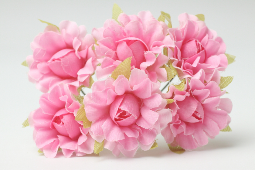 Квіти Гвоздика, 2,5 см, рожева, в пучку 6 квіточок