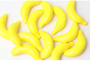 Фрукты, банан, 4.5 см, желтый
