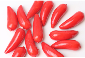 Фрукти, овочі, перчик, 7 см, червоний