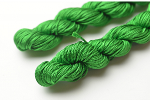 Капроновый шнур для плетения (шамбала), 20 м, 1 мм, зеленый