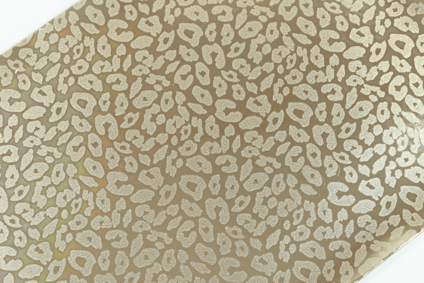 Еко-шкіра абстракція, 21x30 см, золота