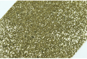 Экокожа с микропайетками 19x30 см, толщина 1 мм, золото