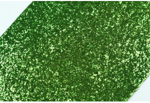Экокожа с микропайетками 19x30 см, толщина 1 мм, зеленая