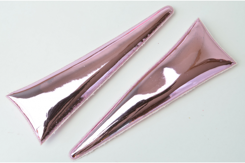 Патч Ріг Єдинорога (еко-шкіра), 10,3x3,3 см, рожевий