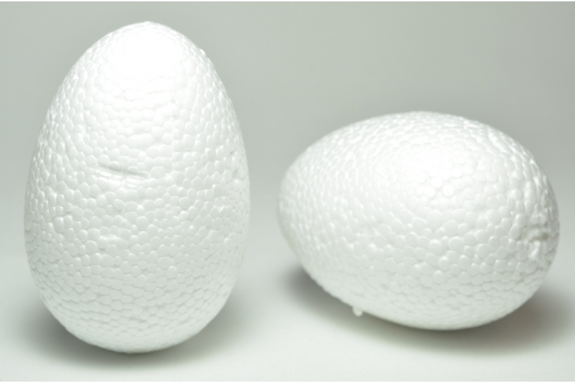 Яйце з пінопласту, діаметр 9 см, біле
