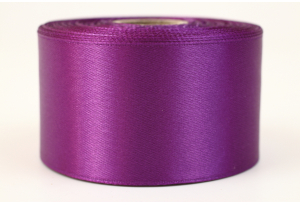 Атласная лента 4 см, однотонная, фиолетовый (теплый)