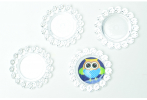 Кришечка під кабошон 25 мм (16 мм - всередині), прозора