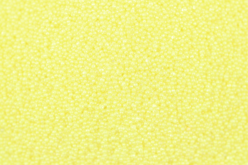 Мікробісер кольоровий з перламутровим ефектом (присипка), жовтий