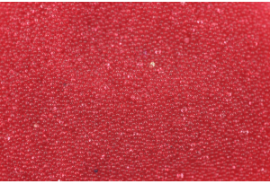Микробисер (бульонки), 0,6 мм, 20 гр., красный