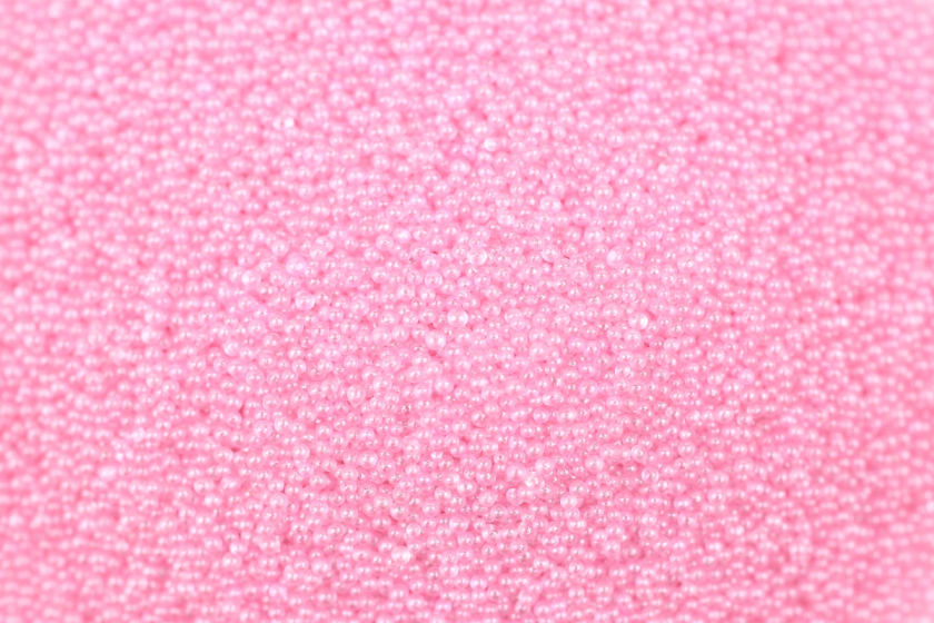 Мікробісер кольоровий з перламутровим ефектом (присипка), рожевий