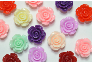 Серединка Трояндочка,15 мм, кольоровий мікс