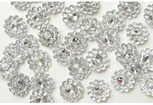 Квітка-камінчик напівпрозорий, 11 мм, прозора