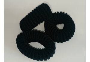 Резинка для волосся Махрова ШИРОКА 5 см, чорна