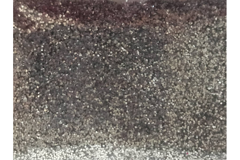 Гліттер для декору, срібний